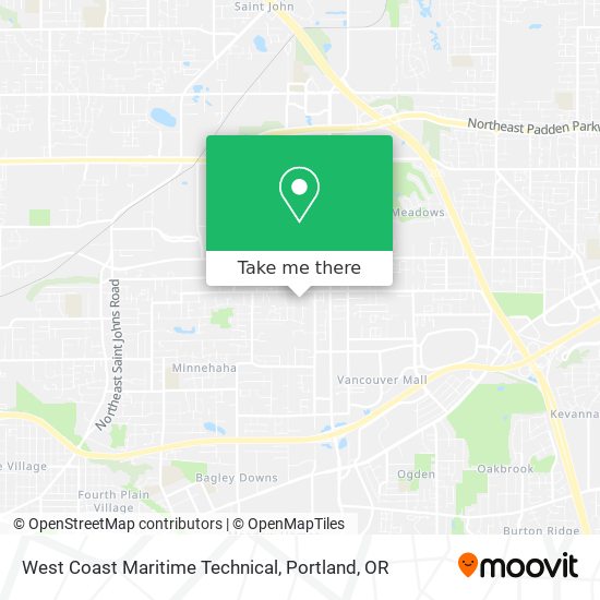 West Coast Maritime Technical map