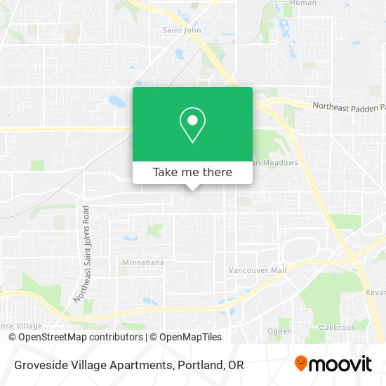 Groveside Village Apartments map