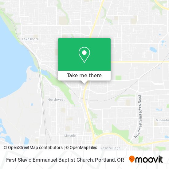 First Slavic Emmanuel Baptist Church map