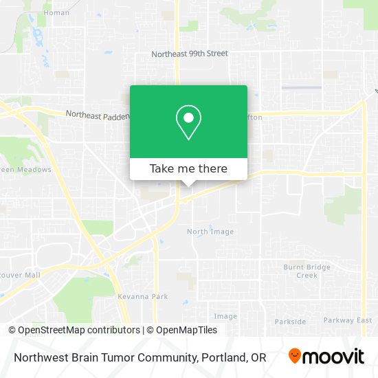 Northwest Brain Tumor Community map