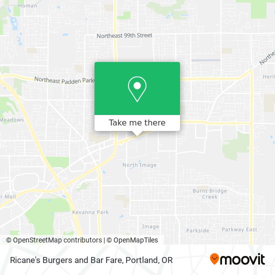 Ricane's Burgers and Bar Fare map