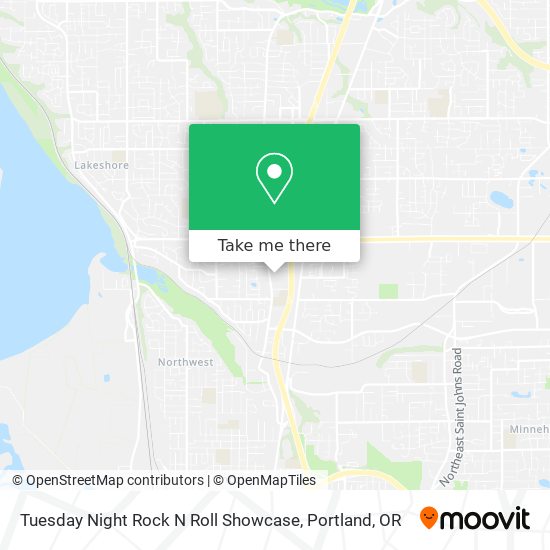 Tuesday Night Rock N Roll Showcase map