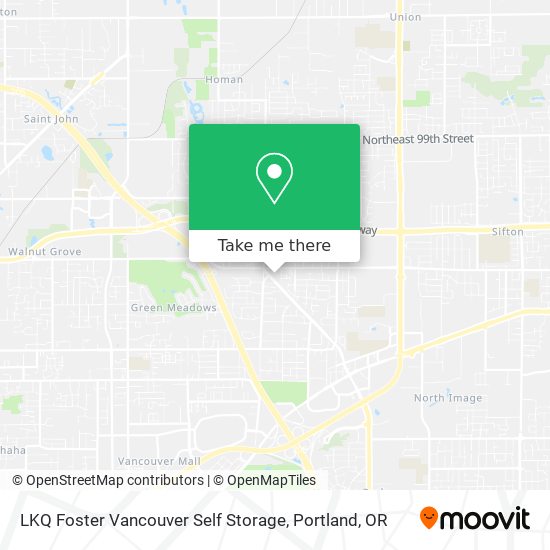 LKQ Foster Vancouver Self Storage map