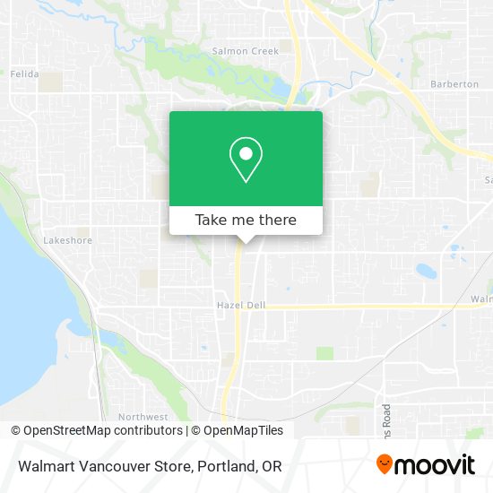Mapa de Walmart Vancouver Store