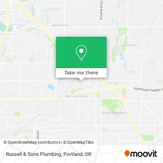 Russell & Sons Plumbing map