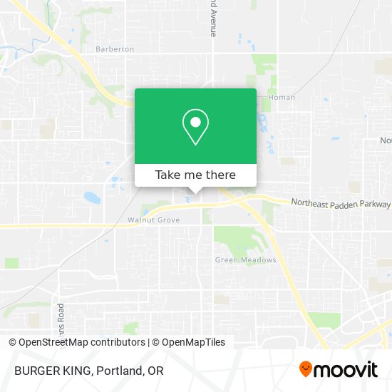 BURGER KING map