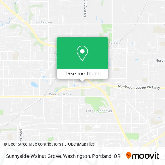 Mapa de Sunnyside-Walnut Grove, Washington