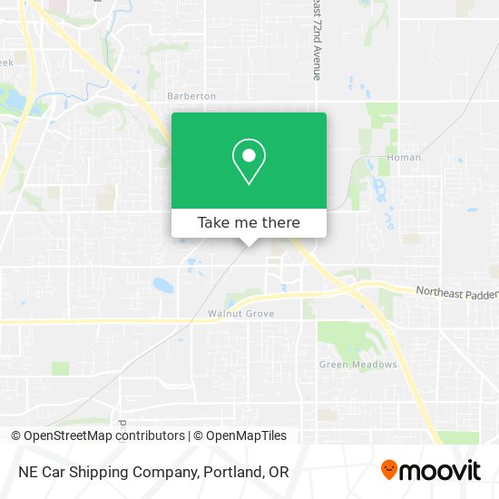 NE Car Shipping Company map