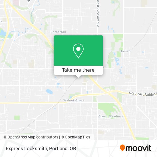 Express Locksmith map