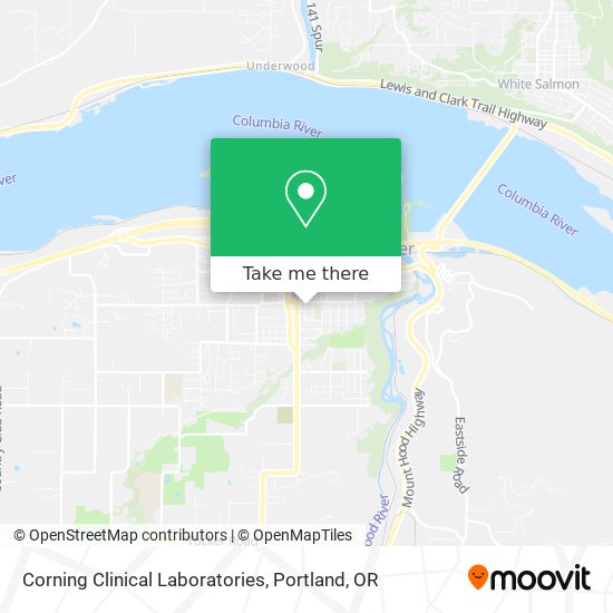 Corning Clinical Laboratories map