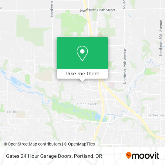 Gates 24 Hour Garage Doors map