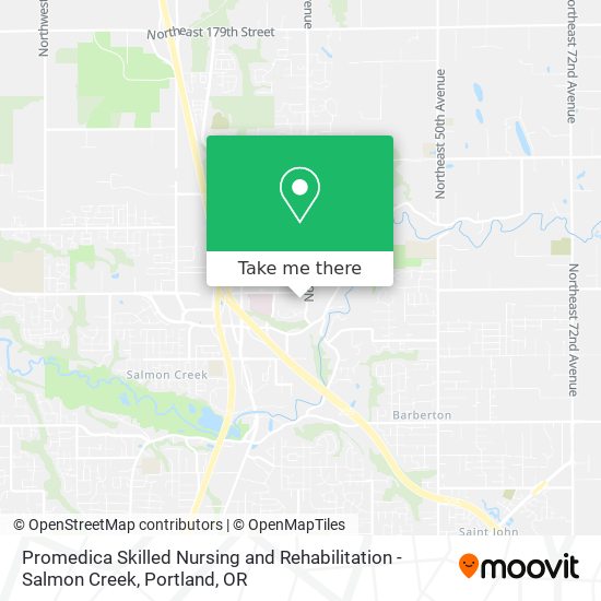 Mapa de Promedica Skilled Nursing and Rehabilitation - Salmon Creek