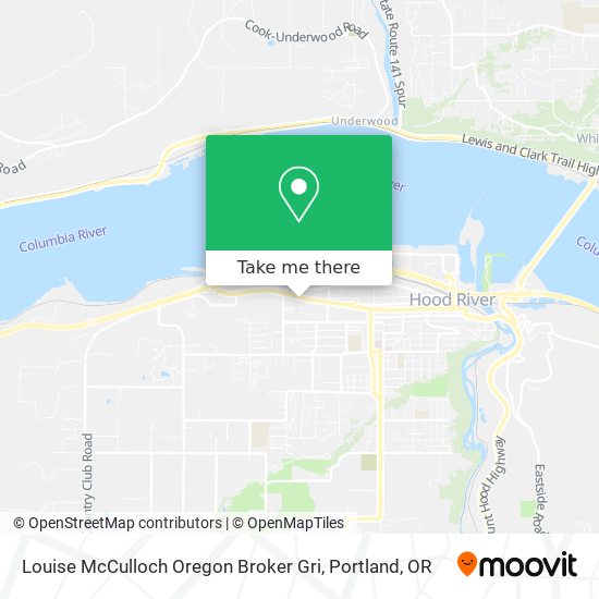 Mapa de Louise McCulloch Oregon Broker Gri