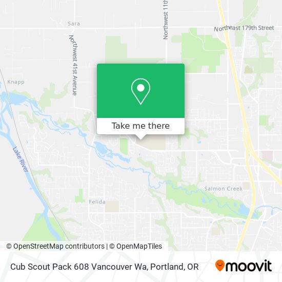 Mapa de Cub Scout Pack 608 Vancouver Wa