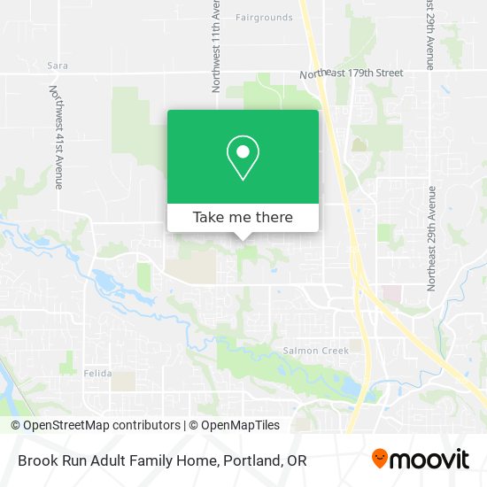 Mapa de Brook Run Adult Family Home