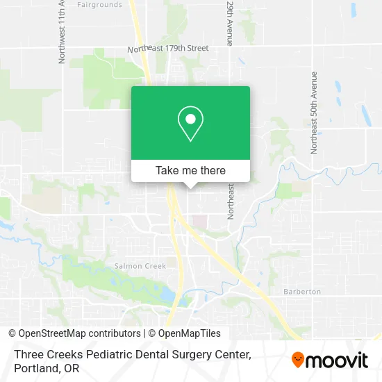 Mapa de Three Creeks Pediatric Dental Surgery Center
