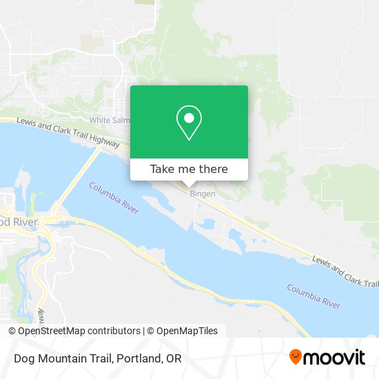 Dog Mountain Trail map