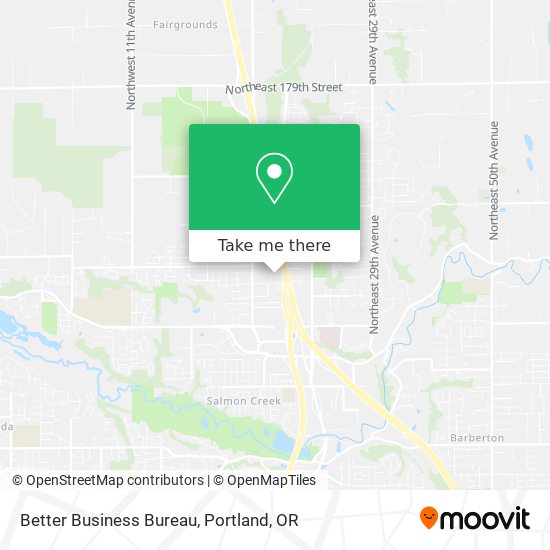 Better Business Bureau map