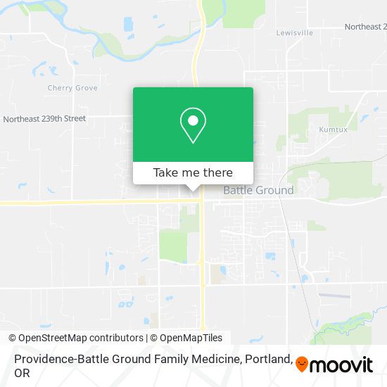 Providence-Battle Ground Family Medicine map