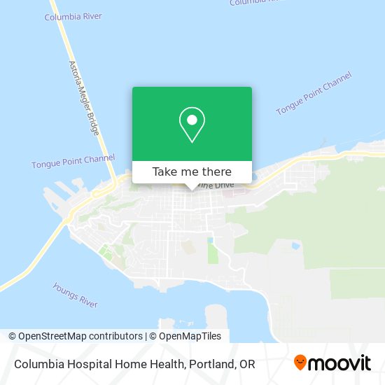 Columbia Hospital Home Health map