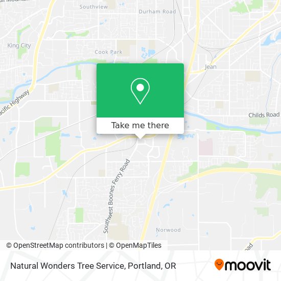 Natural Wonders Tree Service map