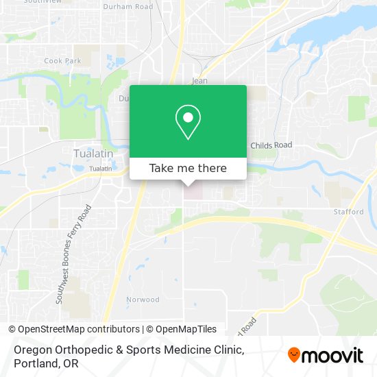 Mapa de Oregon Orthopedic & Sports Medicine Clinic