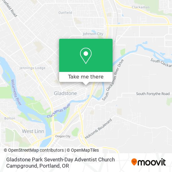 Mapa de Gladstone Park Seventh-Day Adventist Church Campground