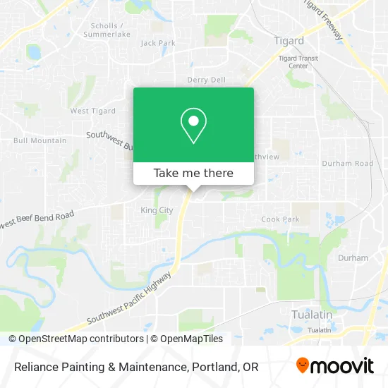 Reliance Painting & Maintenance map