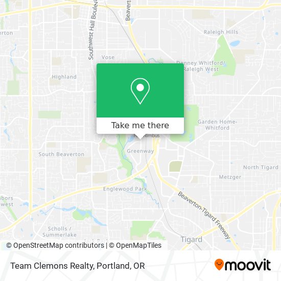 Team Clemons Realty map