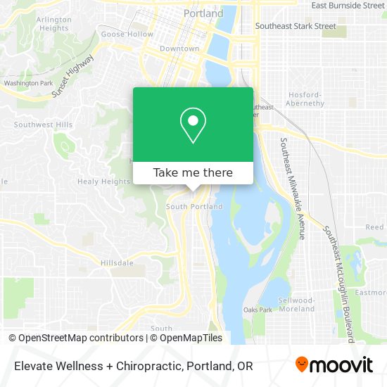 Elevate Wellness + Chiropractic map