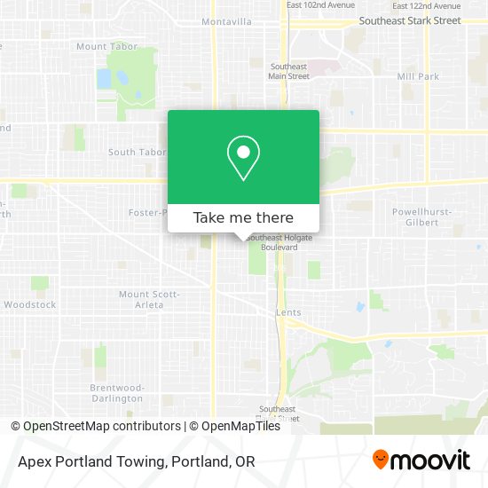 Mapa de Apex Portland Towing