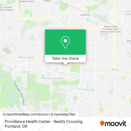 Providence Health Center - Reed's Crossing map