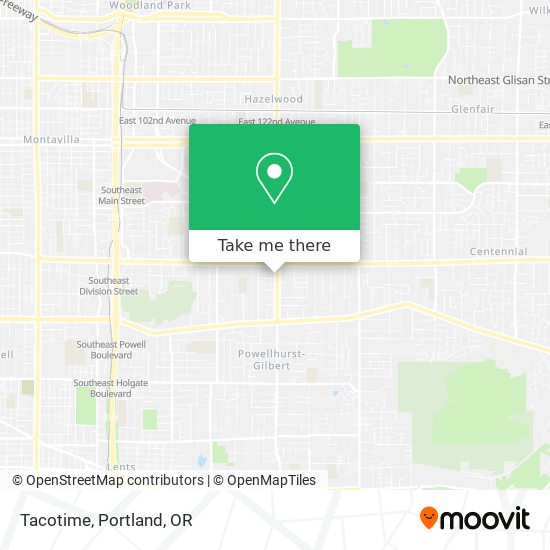Tacotime map