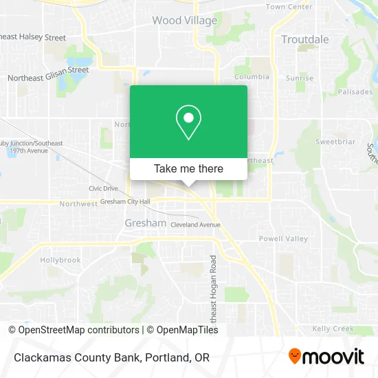 Clackamas County Bank map