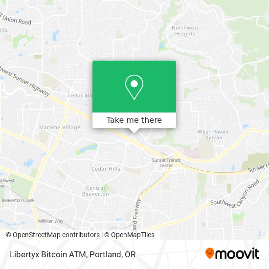 Mapa de Libertyx Bitcoin ATM