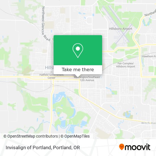 Invisalign of Portland map