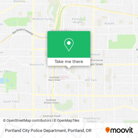 Portland City Police Department map