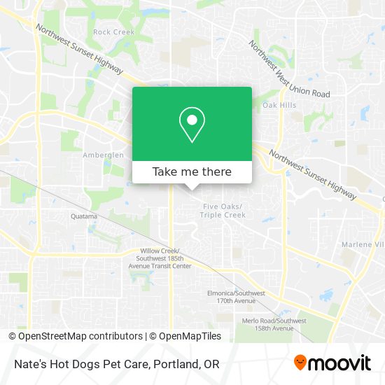 Mapa de Nate's Hot Dogs Pet Care