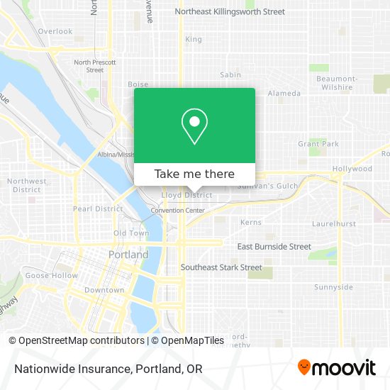 Mapa de Nationwide Insurance