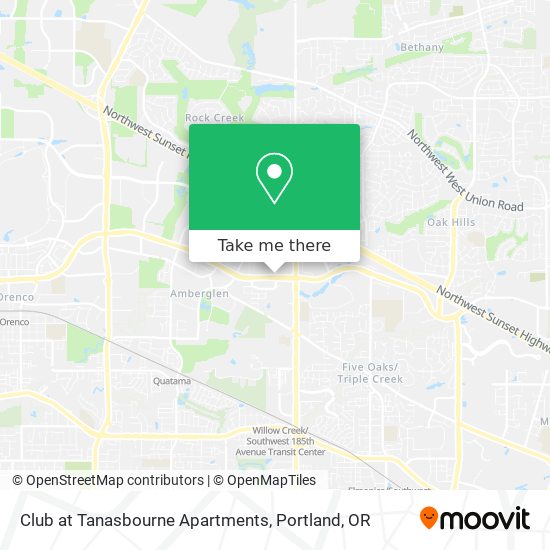 Mapa de Club at Tanasbourne Apartments