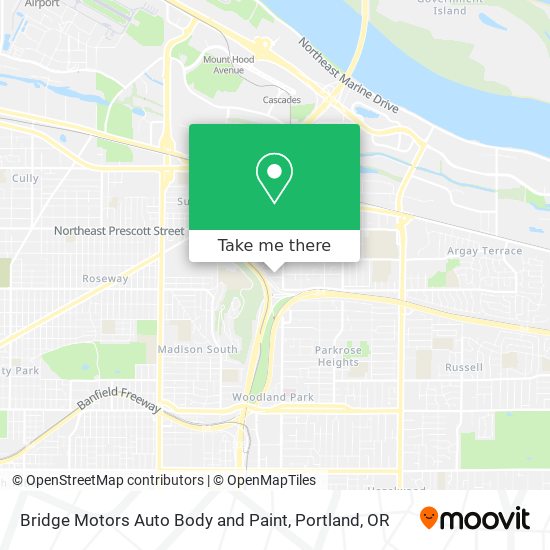 Mapa de Bridge Motors Auto Body and Paint