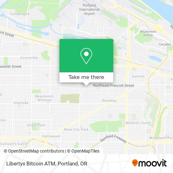 Mapa de Libertyx Bitcoin ATM