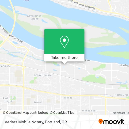 Veritas Mobile Notary map