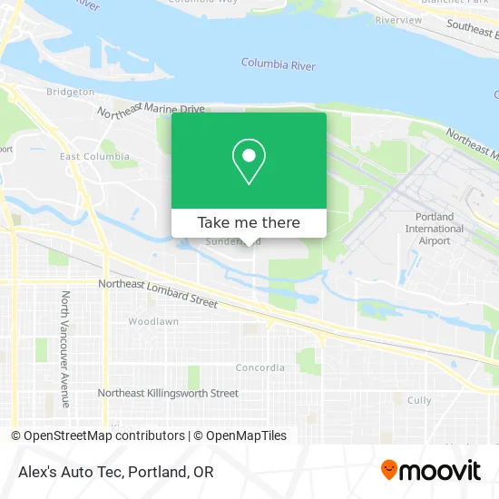 Alex's Auto Tec map