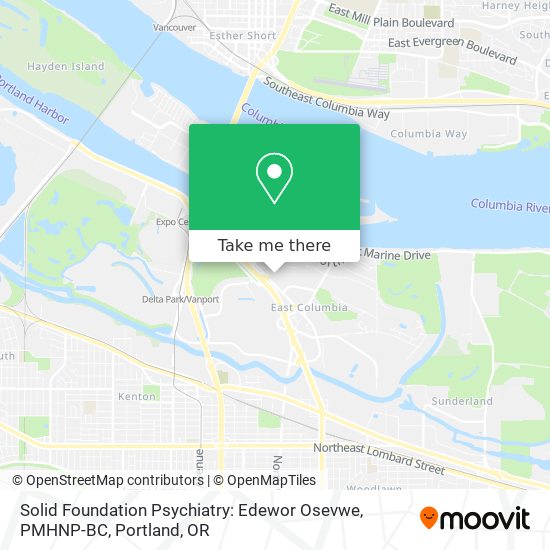 Mapa de Solid Foundation Psychiatry: Edewor Osevwe, PMHNP-BC