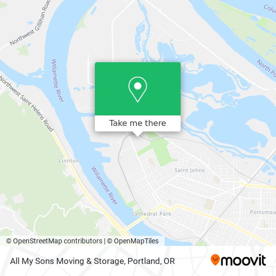 All My Sons Moving & Storage map