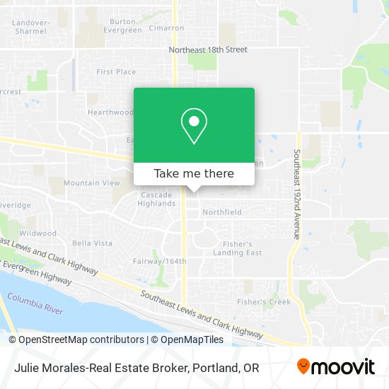 Mapa de Julie Morales-Real Estate Broker