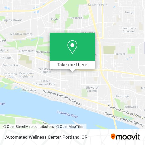 Mapa de Automated Wellness Center