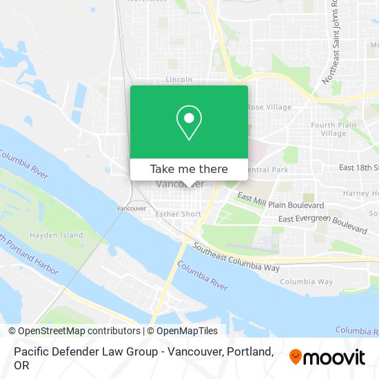 Pacific Defender Law Group - Vancouver map