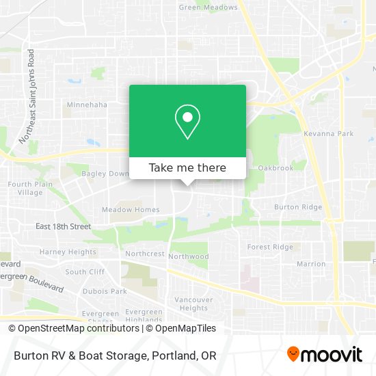 Burton RV & Boat Storage map